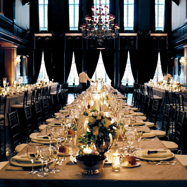 photo by New York City based wedding photographer Karen Hill - gorgeous ballroom reception - tabletop detail photo