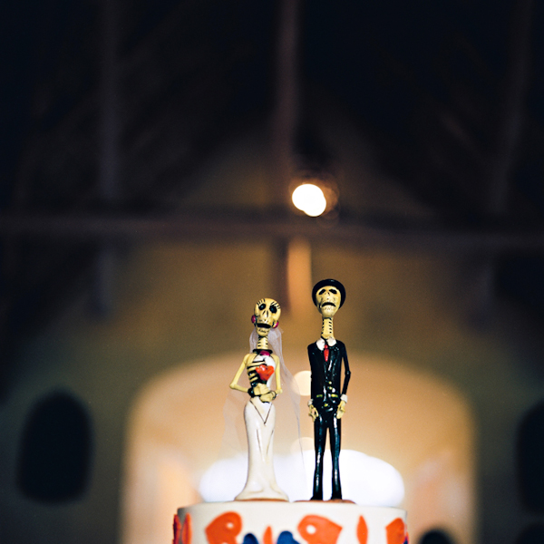 dia de los muertos cake topper - Sayulita, Mexico destination wedding photo by Mexico wedding photographer Jillian Mitchell