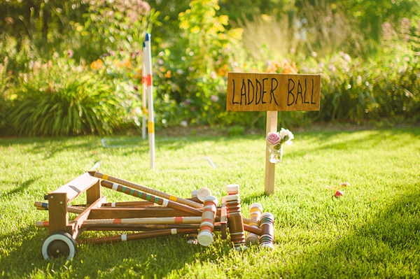 Creative lawn games for outdoor wedding reception - Photo by Nordica Photography