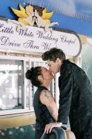 This Las Vegas Elopement Was Complete With Tattoos, Killer Fashion, & Portraits on The Strip