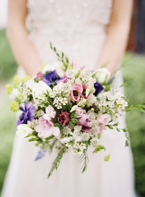 wildflower bridal bouquet, photo by Aneta Mak