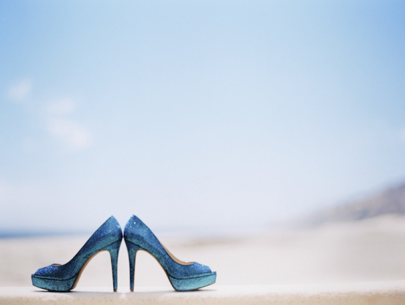 blue glitter shoes, photo by Jillian Mitchell