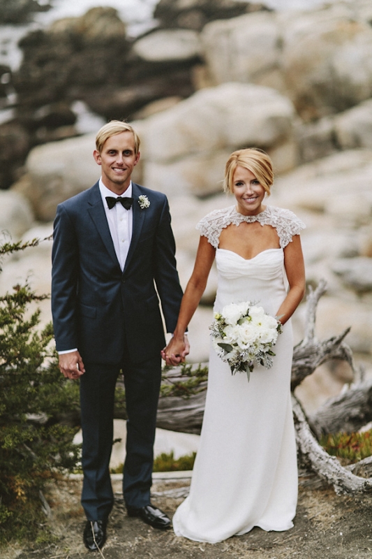 stylish and elegant bride and groom, photo by Benj Haisch