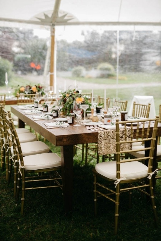 elegant reception table setting
