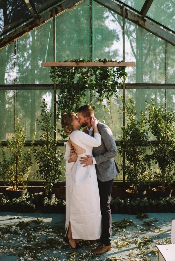 DIY South African Greenhouse Wedding Ceremony at Rosemary Hill