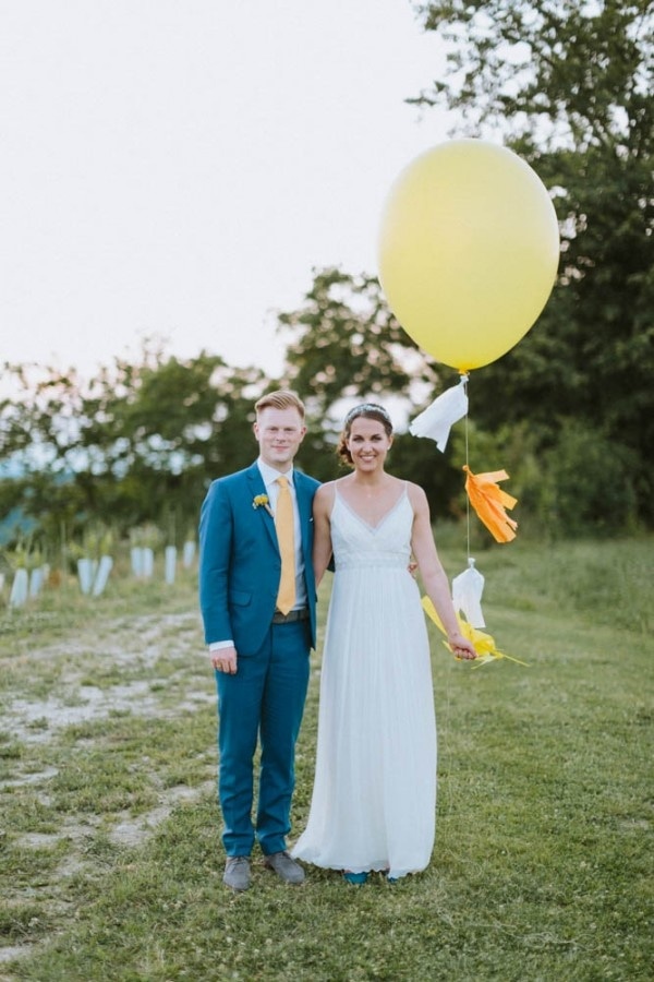 Yellow and Blue Spring Wedding Inspiration in Austria