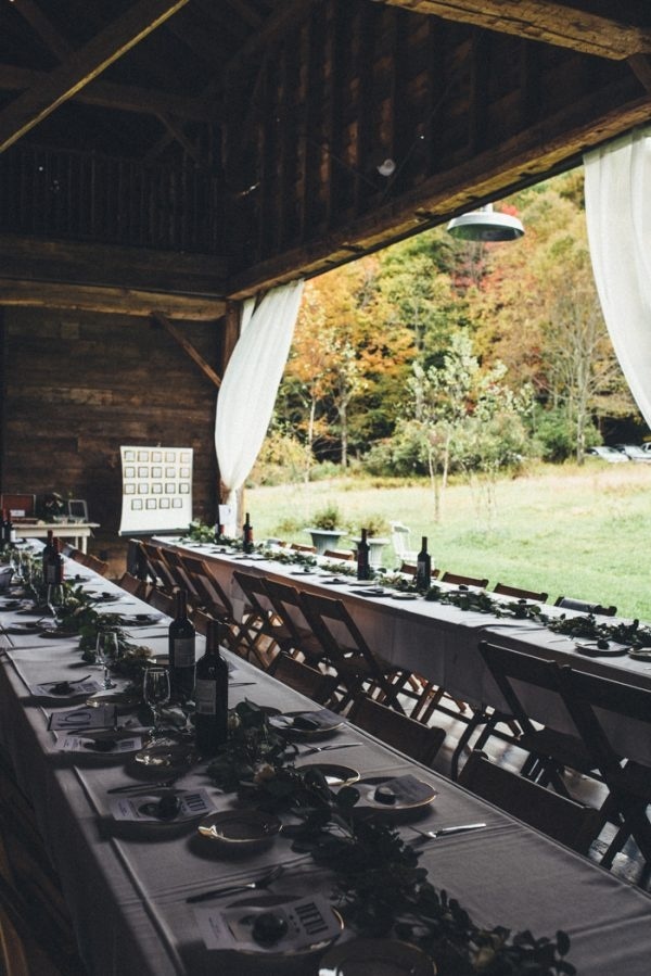 Open-Air Barn Wedding Reception