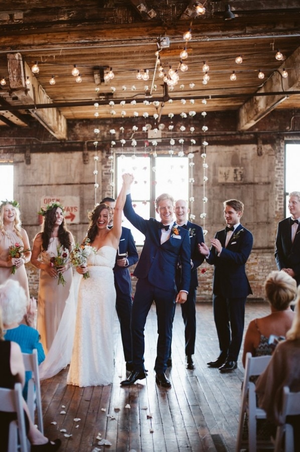 NYC Industrial Modern Recessional Photo