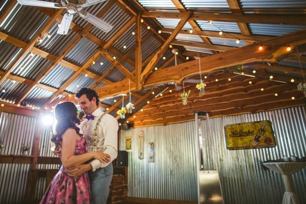 Reception at The Wildflower Barn in Driftwood, Texas