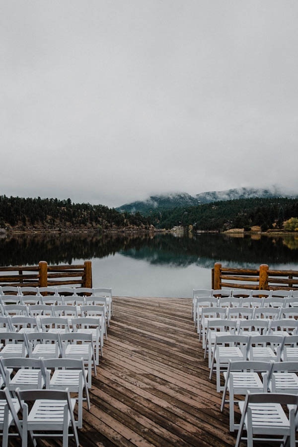 Winter Wedding Ceremony on the Lake