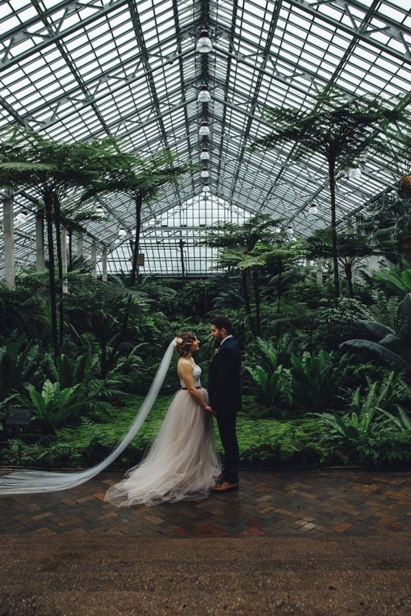 Greenhouse Wedding Inspiration at Garfield Park Conservatory