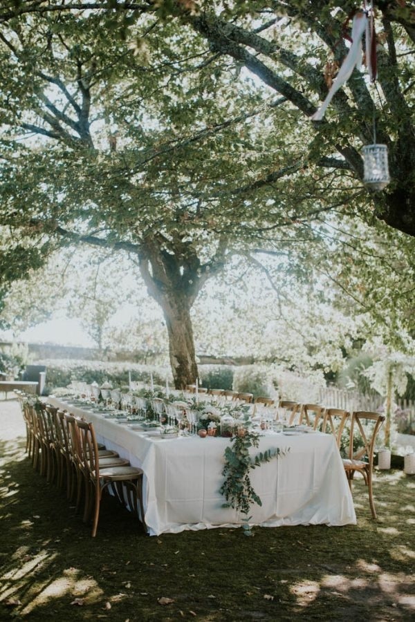 Gorgeous Bordeaux Winery Wedding at Chateau Franc Mayne Floral Reception Inspiration