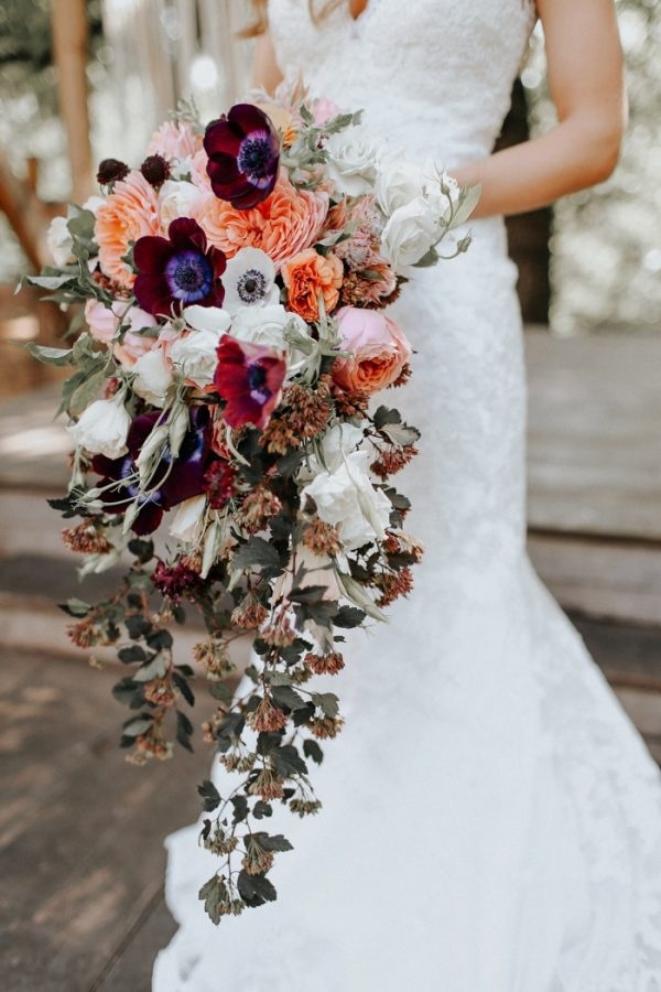 Bold and Soft Fall Bridal Bouquet