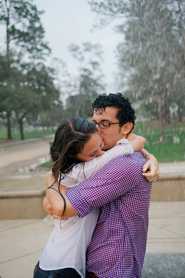 sweet, classic outdoor engagement photo by top wedding photographer Adam Nyholt in the Houston Museum district and Herman Park | Junebug Weddings sweet, classic outdoor engagement photo by top wedding photographer Adam Nyholt in the Houston Museum district and Herman Park | Junebug Weddings