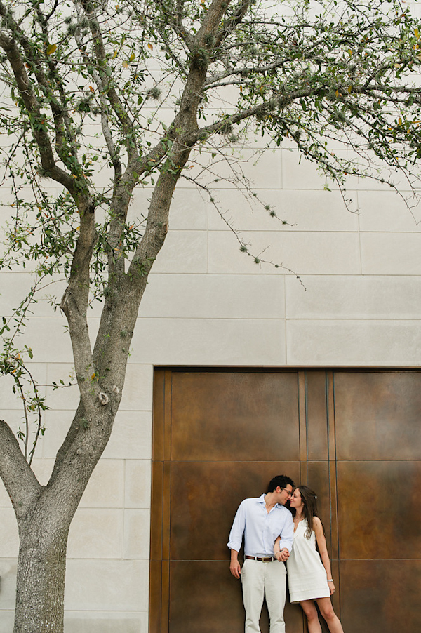sweet, classic outdoor engagement photo by top wedding photographer Adam Nyholt in the Houston Museum district and Herman Park | Junebug Weddings sweet, classic outdoor engagement photo by top wedding photographer Adam Nyholt in the Houston Museum district and Herman Park | Junebug Weddings