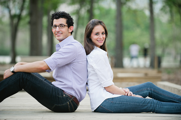 sweet, classic outdoor engagement photo by top wedding photographer Adam Nyholt in the Houston Museum district and Herman Park | Junebug Weddings sweet, classic outdoor engagement photo by top wedding photographer Adam Nyholt in the Houston Museum district and Herman Park | Junebug Weddings