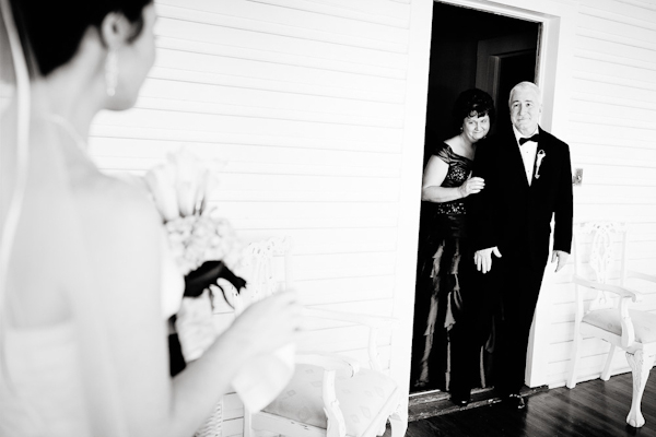 proud mom and dad seeing their gorgeous daughter and bride-to-be for the first time on wedding day - emotional first look wedding photo by top Austin based wedding photographers Caroline + Ben proud mom and dad seeing their gorgeous daughter and bride-to-be for the first time on wedding day - emotional first look wedding photo by top Austin based wedding photographers Caroline + Ben