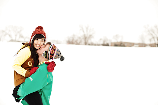 snowy winter engagement shoot by top Minnesota wedding photographer Beau Petersen snowy winter engagement shoot by top Minnesota wedding photographer Beau Petersen