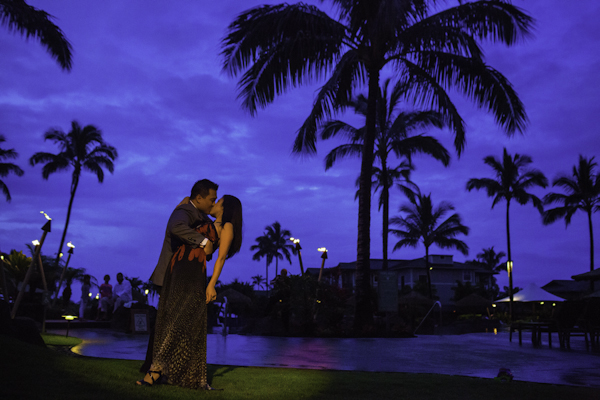 tropical destination wedding in Princeville, Kaua'i, Hawai'i, photos by Brett Butterstein Photography | via junebugweddings.com
