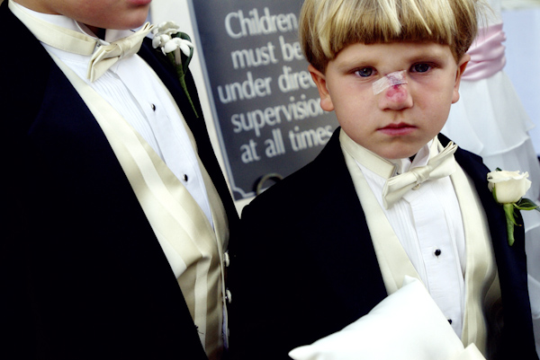 adorable wedding photo by Austin based photographer Ashley Garmon - ring bearer with broken nose adorable wedding photo by Austin based photographer Ashley Garmon - ring bearer with broken nose