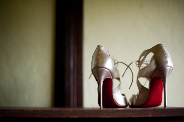 Elegant shot of the bride’s shoes- New England wedding - Bar Harbor Sorrento, Maine - photos by top east coast wedding photographers Justin and Mary New England wedding - Bar Harbor Sorrento, Maine - photos by top east coast wedding photographers Justin and Mary