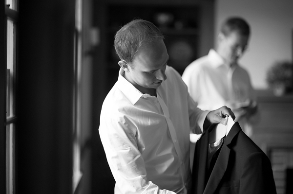 The groom getting ready- New England wedding - Bar Harbor Sorrento, Maine - photos by top east coast wedding photographers Justin and Mary New England wedding - Bar Harbor Sorrento, Maine - photos by top east coast wedding photographers Justin and Mary