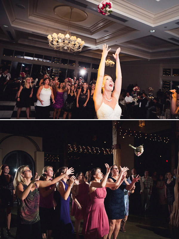 fun reception photos of bride tossing bouquet - wedding photo by top Austin based photographer Sweet Caroline Photo fun reception photos of bride tossing bouquet - wedding photo by top Austin based photographer Sweet Caroline Photo
