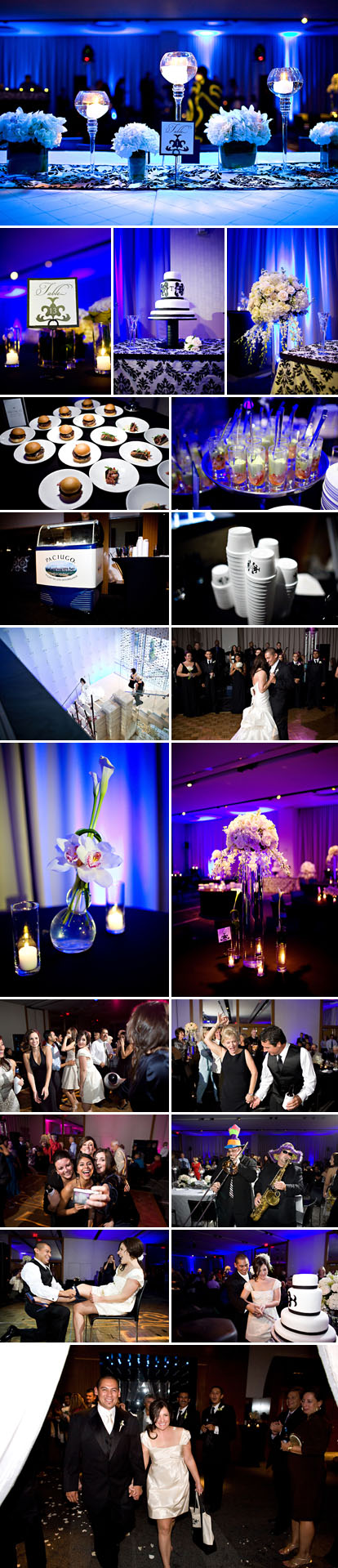 Perez Photogrpahy, W Hotel Dallas, Texas wedding, black and white wedding color palette