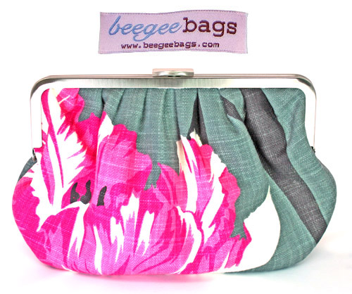 stylish floral print bridal clutches from BeeGee Bags