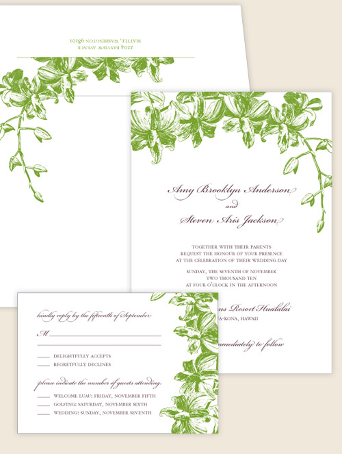 ready to order wedding invitations from brown sugar design