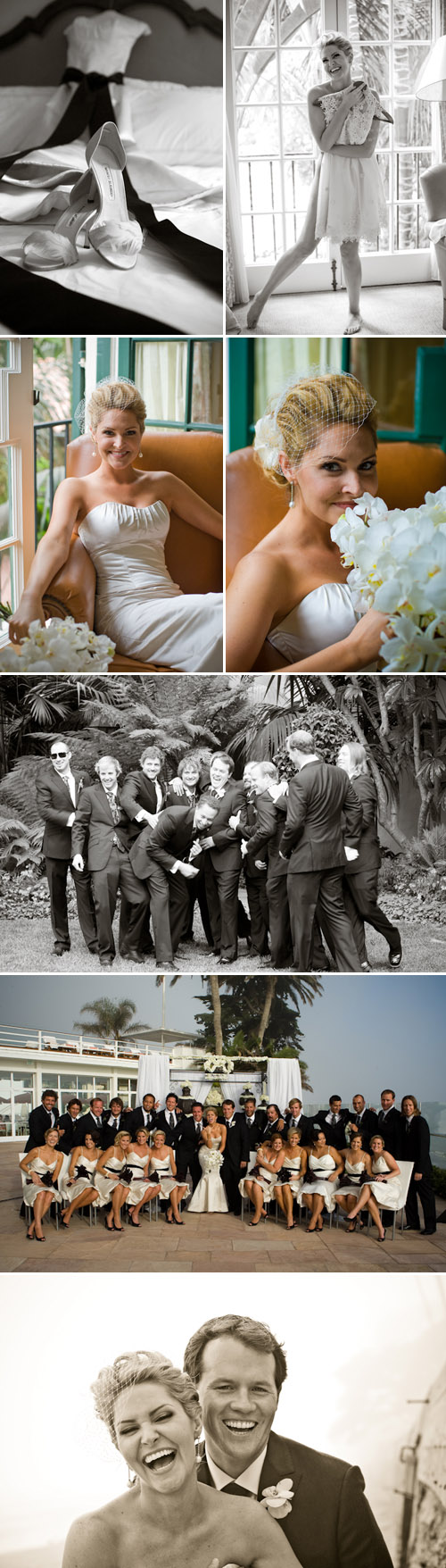 stylish santa barbara california beach real wedding at the four seasons resort, images by robert evans studios inc.