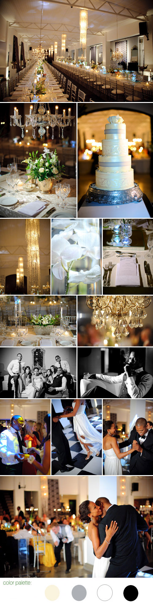 wedding reception in south africa, cream, grey-silver, off-white and black wedding color palette, images by jean pierre uys photography