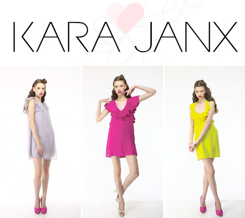 colorful modern bridesmaids dresses from kara janx, project runway season 2 finalist