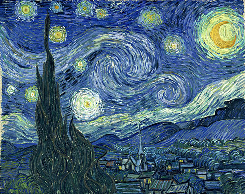 van gogh's the starry night, image via Wikipedia.org