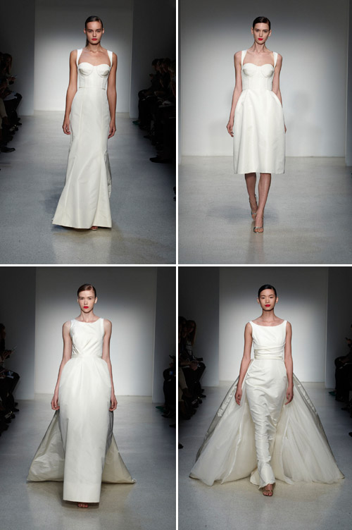 Amsale Fall 2013 wedding dresses, bridal market runway show - via junebugweddings.com Amsale Fall 2013 wedding dresses, bridal market runway show - via junebugweddings.com