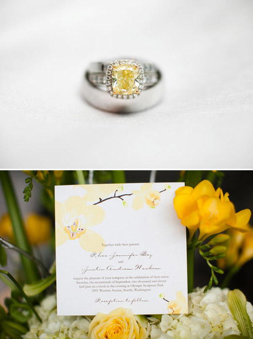 Yellow Diamond Wedding Ring, photo by The Popes