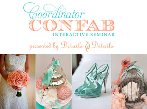 Coordinator Confab Seminar by Details Details | junebugweddings.com