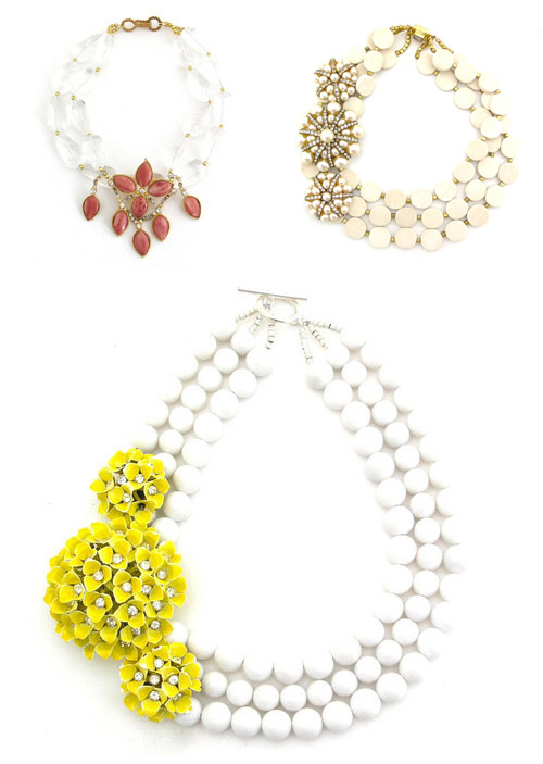 white vintage bridal necklaces from Elva Fields white vintage bridal necklaces from Elva Fields