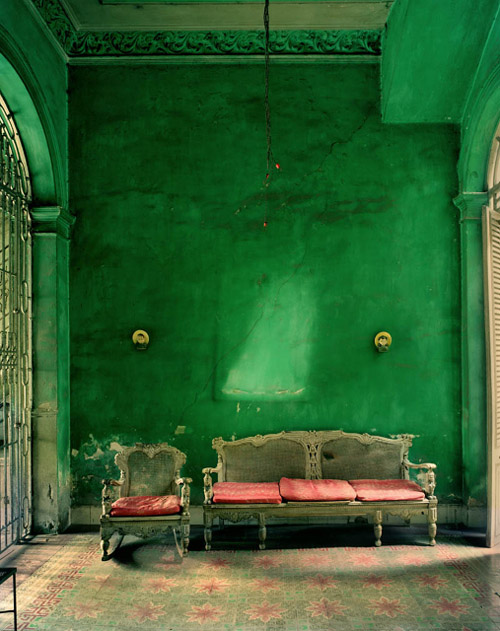 Green interior and architecture in Cuba, photo by Michael Eastman - eastmanimages.com