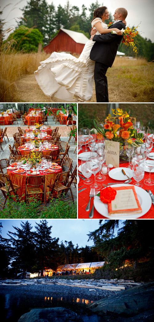 orange and yellow rustic Pacific Northwest wedding planned by Jacky Grotle of Event Success and photographed by April Greer orange and yellow rustic Pacific Northwest wedding planned by Jacky Grotle of Event Success and photographed by April Greer