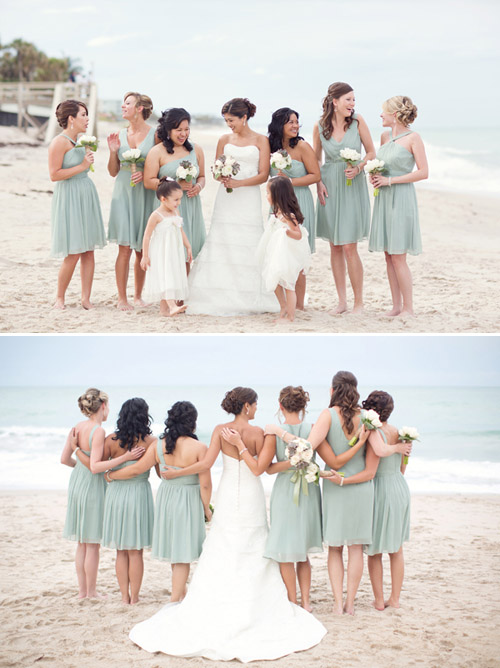 Beach Wedding with Muted Natural Color Palette Junebug