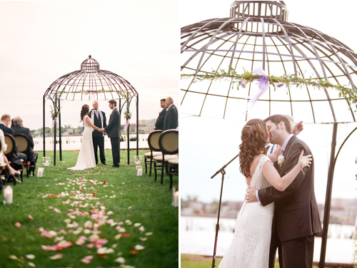 Staten Island, New York wedding with a red and purple color palette, photos by Jen Lynne Photography
