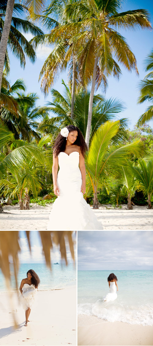 tropical beach wedding, photo by mw photo studio