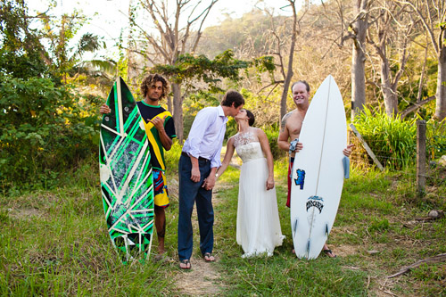 Destination Beach Wedding, Playa Hermosa, Costa Rica; Photos by A Brit and A Blond | Junebug Weddings