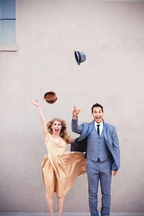 Singing in the Rain engagement photo shoot, vintage musical wedding style photos by Callaway Gable Photography Singing in the Rain engagement photo shoot, vintage musical wedding style photos by Callaway Gable Photography