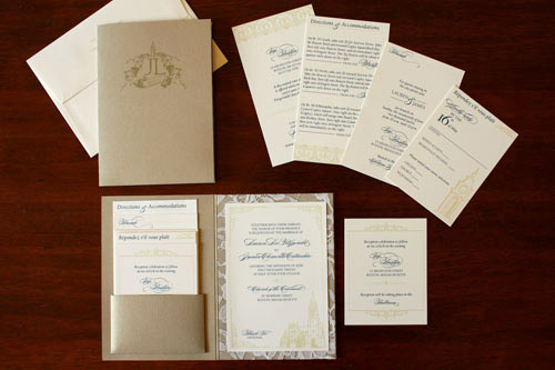 Custom Wedding Invitations by Zenadia Design | via junebugweddings.com