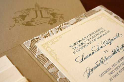 Custom Wedding Invitations by Zenadia Design | via junebugweddings.com