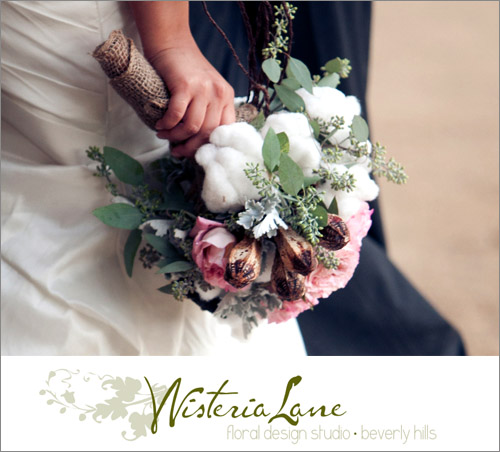 Bridal bouquet by Wisteria Lane, Beverly Hills florist | junebugweddings.com