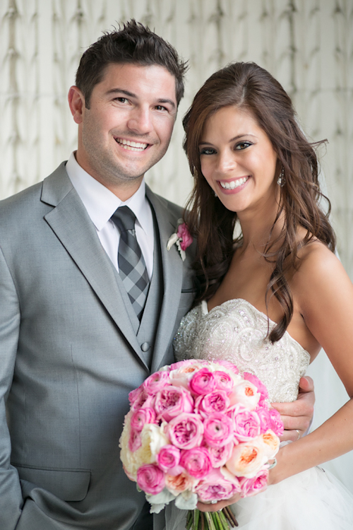 elegant pink and white wedding at the Arctic Club in Seattle with photos by Alante Photography | junebugweddings.com