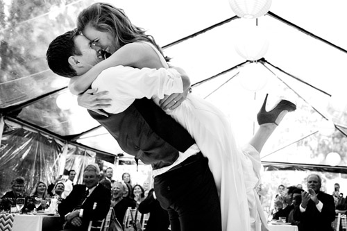 Lake Tahoe, Nevada modern wedding, photo by Mauricio Arias of Chrisman Studios | junebugweddings.com